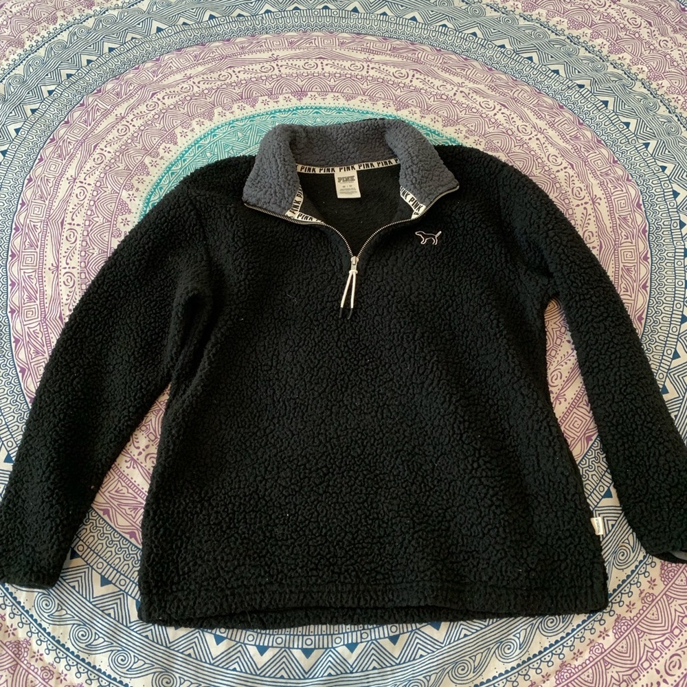 Pink Sherpa Pullover